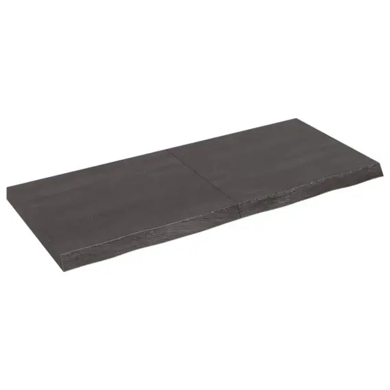 Oferta Półka, ciemnoszara, 140x60x6 cm, wykończone lite drewno dębowe Lumarko! - Hurtownia wielobranżowa Lumarko